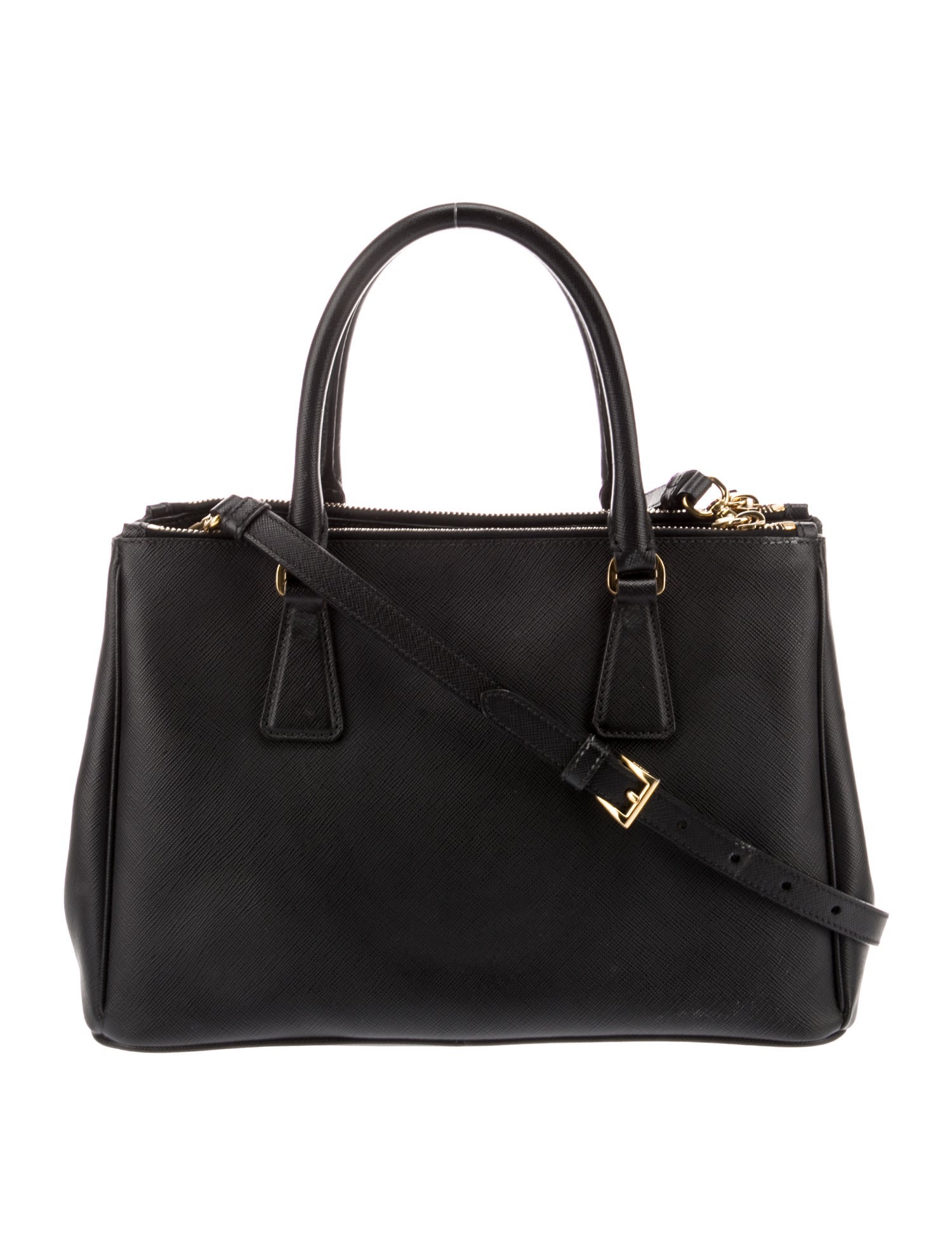 Prada Saffiano Lux Leather Galleria Double Zip Large